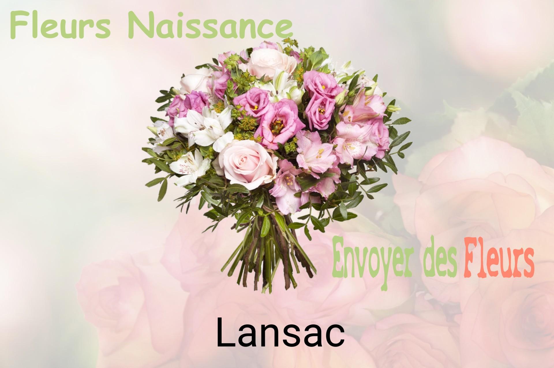 Bouquet de fleurs de naissance livré à Lansac